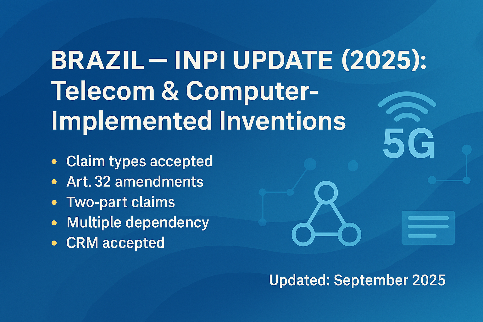 BRAZIL IP BRIEFING: INPI DO’S AND DON’TS FOR TELECOM &amp; COMPUTER ...